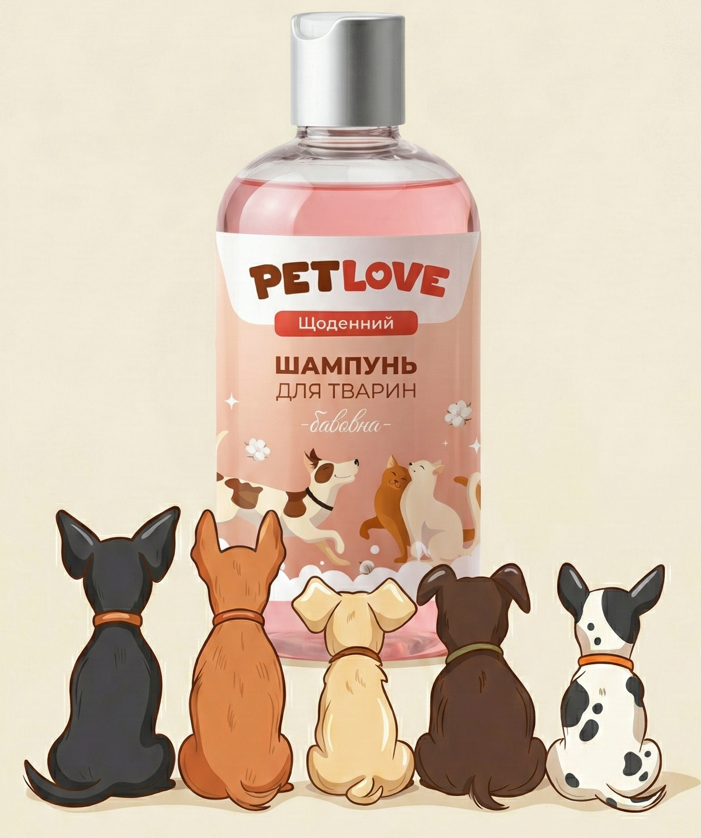 PET Love шампунь — гіпоалергенний догляд за шерстю